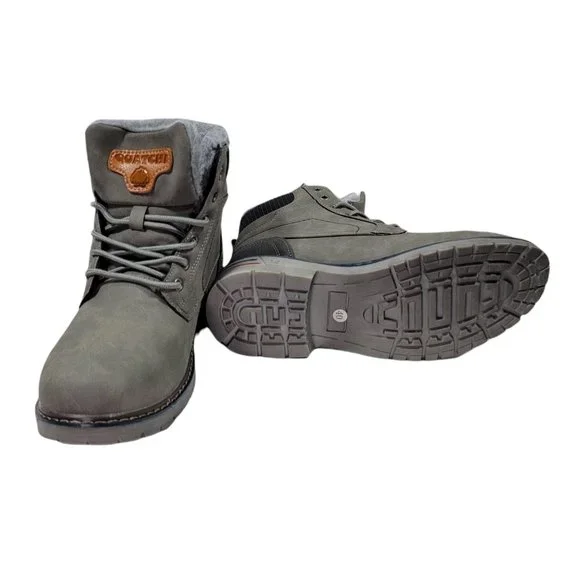 Snow Boots Men's Waterproof to Hiking Anti Skid Trainers Ankle Boots (Size 7) - Picture 6 of 14